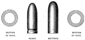 Henry and Metford bullets and bore sections